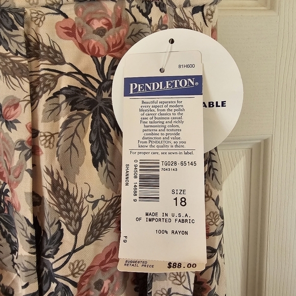 Vintage Pendleton Nwt Floral CottageCore Maxi Skirt Grannycore - Picture 5 of 7